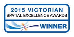 2015 Victorian spatial excellence awards winner logo